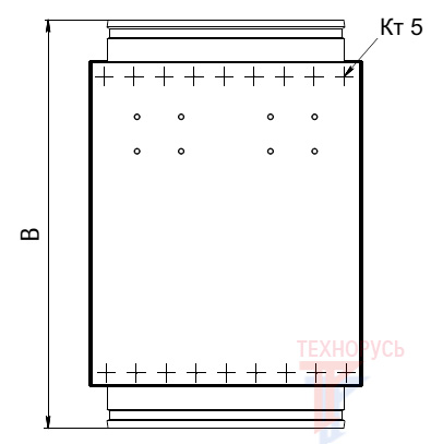 Вставка KORF FWR 250 - габариты