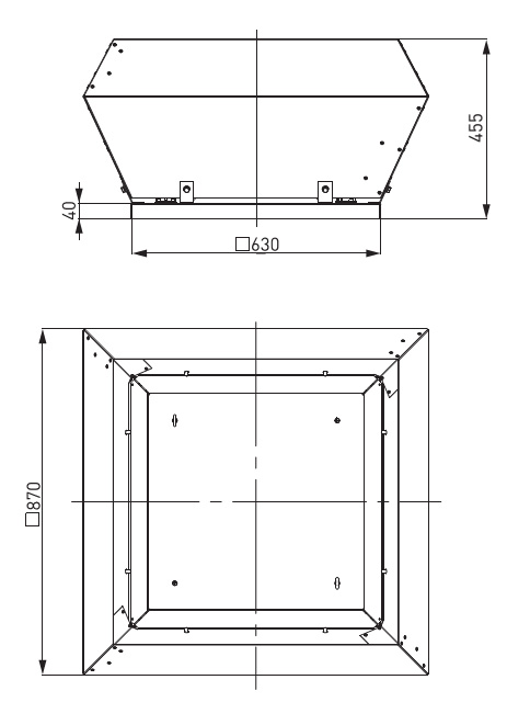 NED VRK 63/45-4D - основные габариты