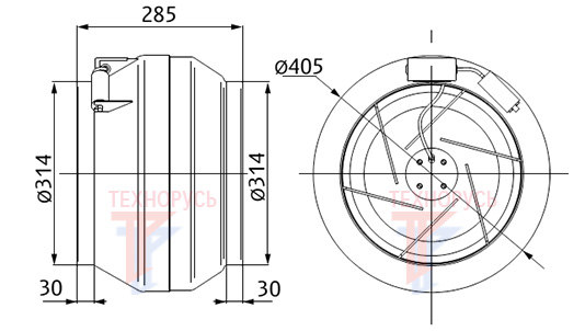 KORF(КОРФ) WNK 315/1 - габариты